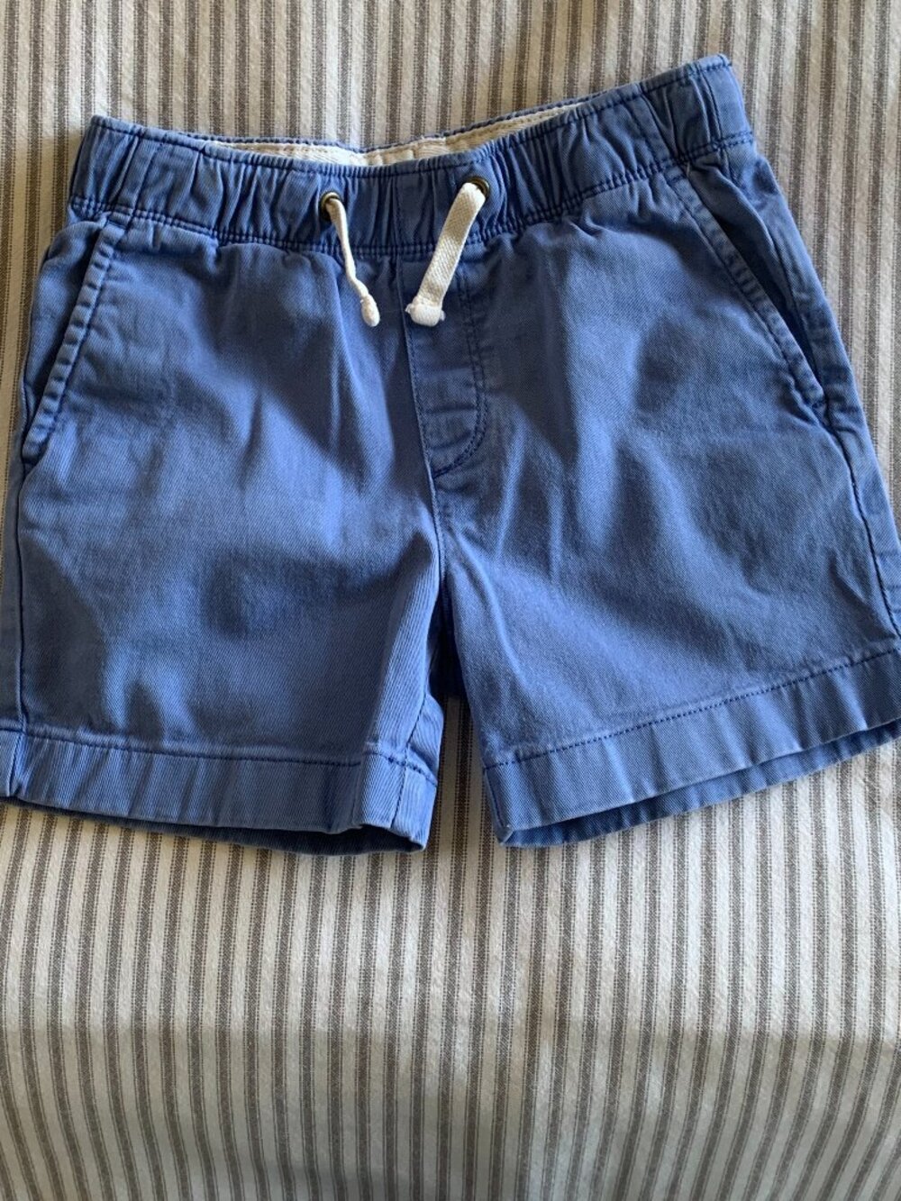 Crewcuts Boys Blue Pull-On Chino Shorts | Size 4 | Elastic Waist Summer Shorts